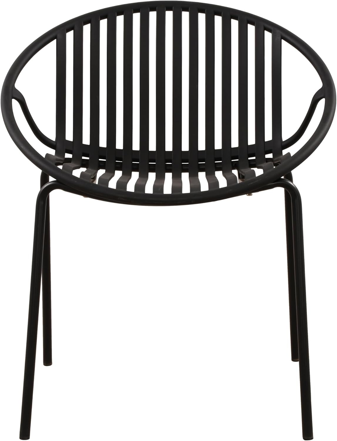 Set of 2 Tita Modern Patio Outdoor Dining Chairs Stacking Chair Outside Dinner