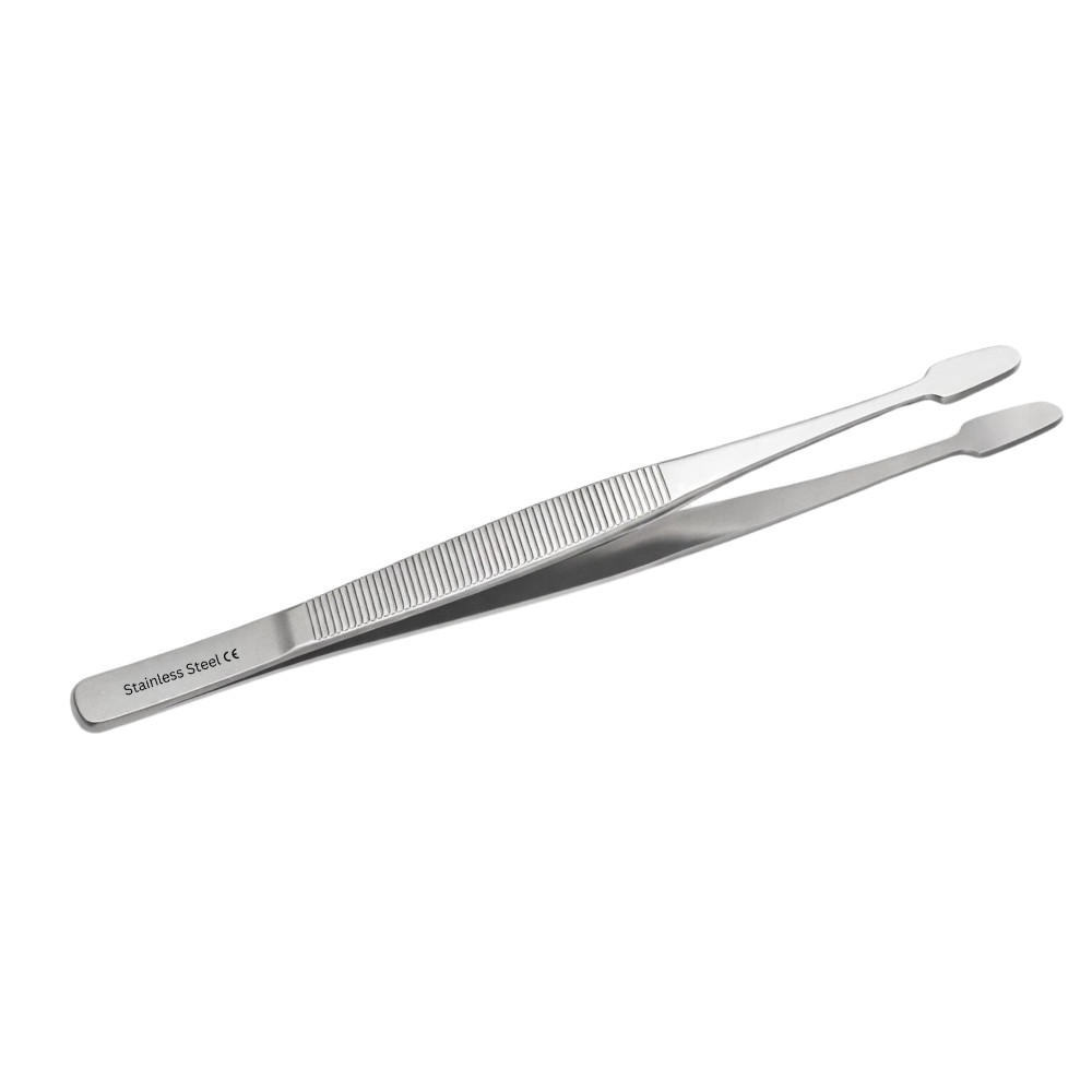 Membrane Handling Forceps Stainless Steel Lab Tweezers with Precision Flat Tips