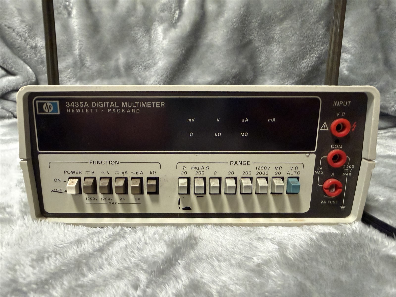 HP 3435A DIGITAL MULTIMETER - HEWLETT PACKARD - "AS-IS UNTESTED"