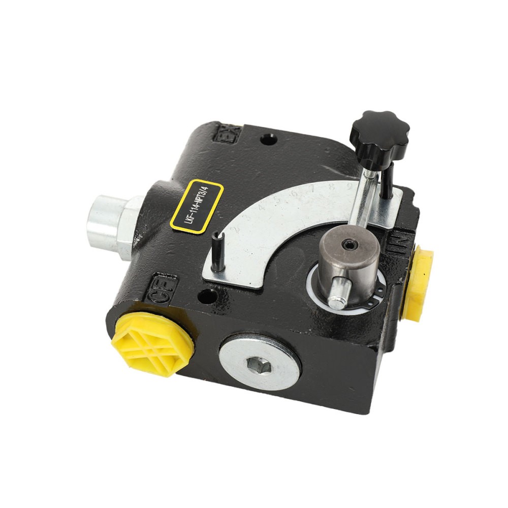 3/4” NPT Hydraulic Variable Flow Control Valve w/ Relief Adjustable 0-30 GPM
