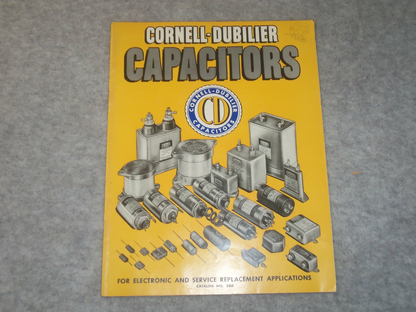 1947 CORNELL-DUBILIER CAPACITORS CATALOG - J 6306