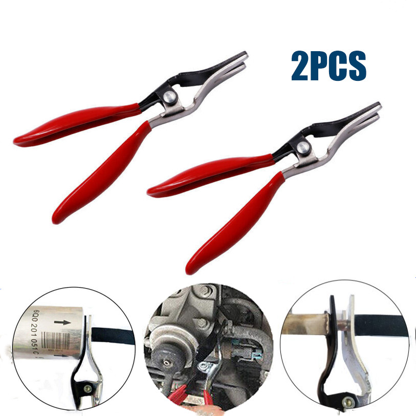 2PC Angled Auto Fuel Vacuum Hose Remover Separator Pliers Line Tube Pipe Tool