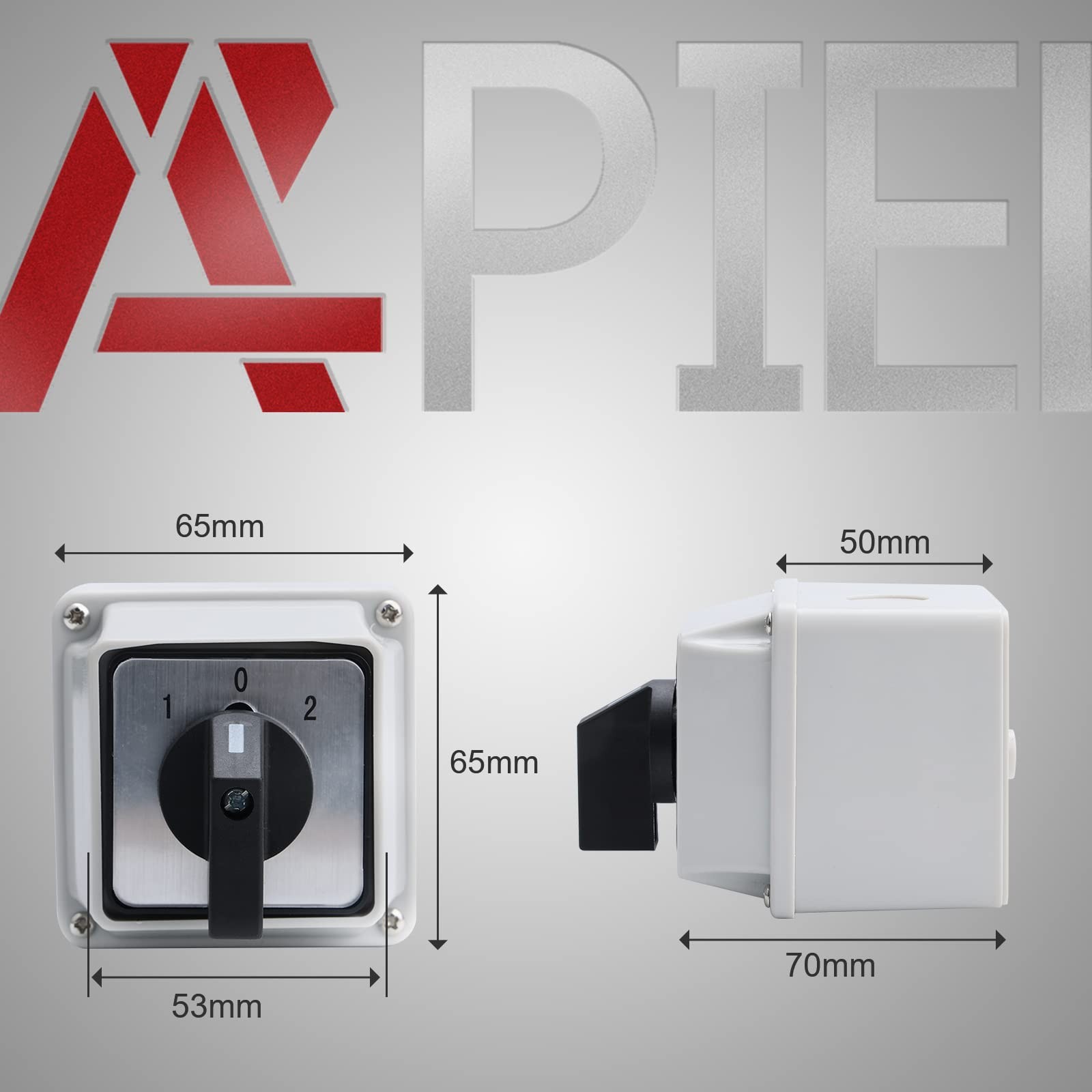 APIELE Changeover Selector Switch Box 20A 3 Position 8 8 Terminals