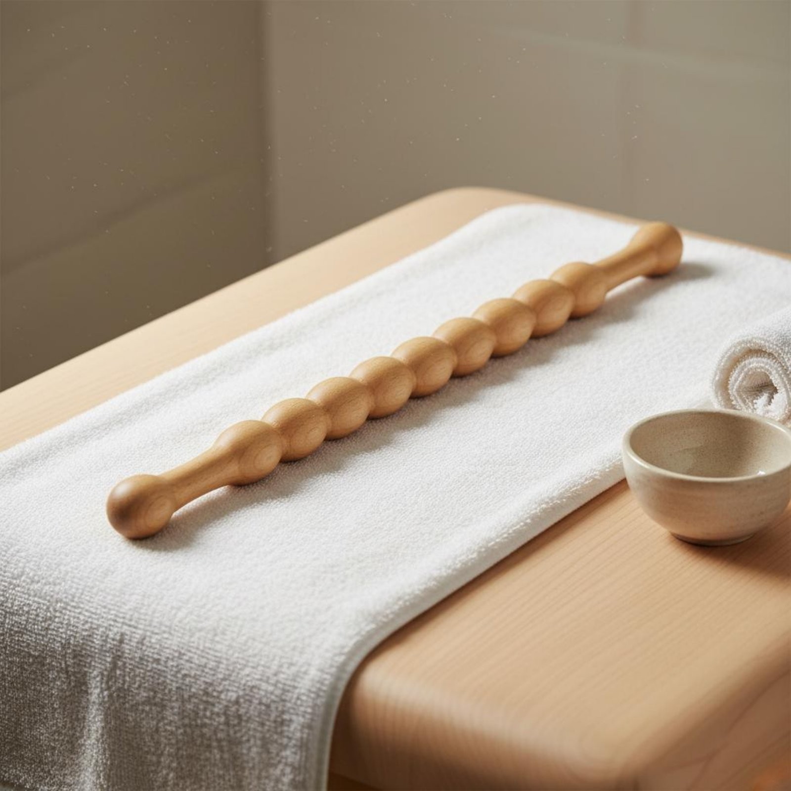 Wood Massage Stick Easy to Clean Wellness Gear Deep Tissue for Salon