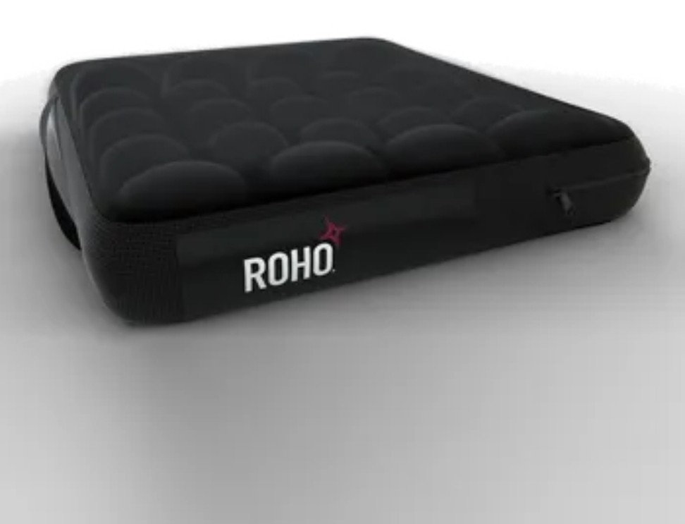 Roho Permobil Mosaic 18"x18" Inflatable Seat/Wheelchair Cushion  Cover And Pump
