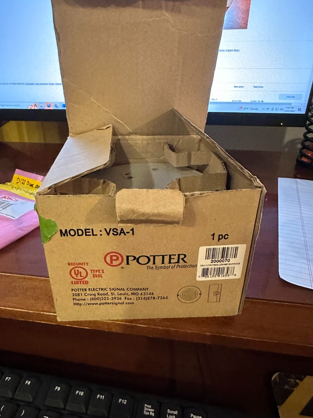 *new; opened box* POTTER VSA-1 controller/microphone