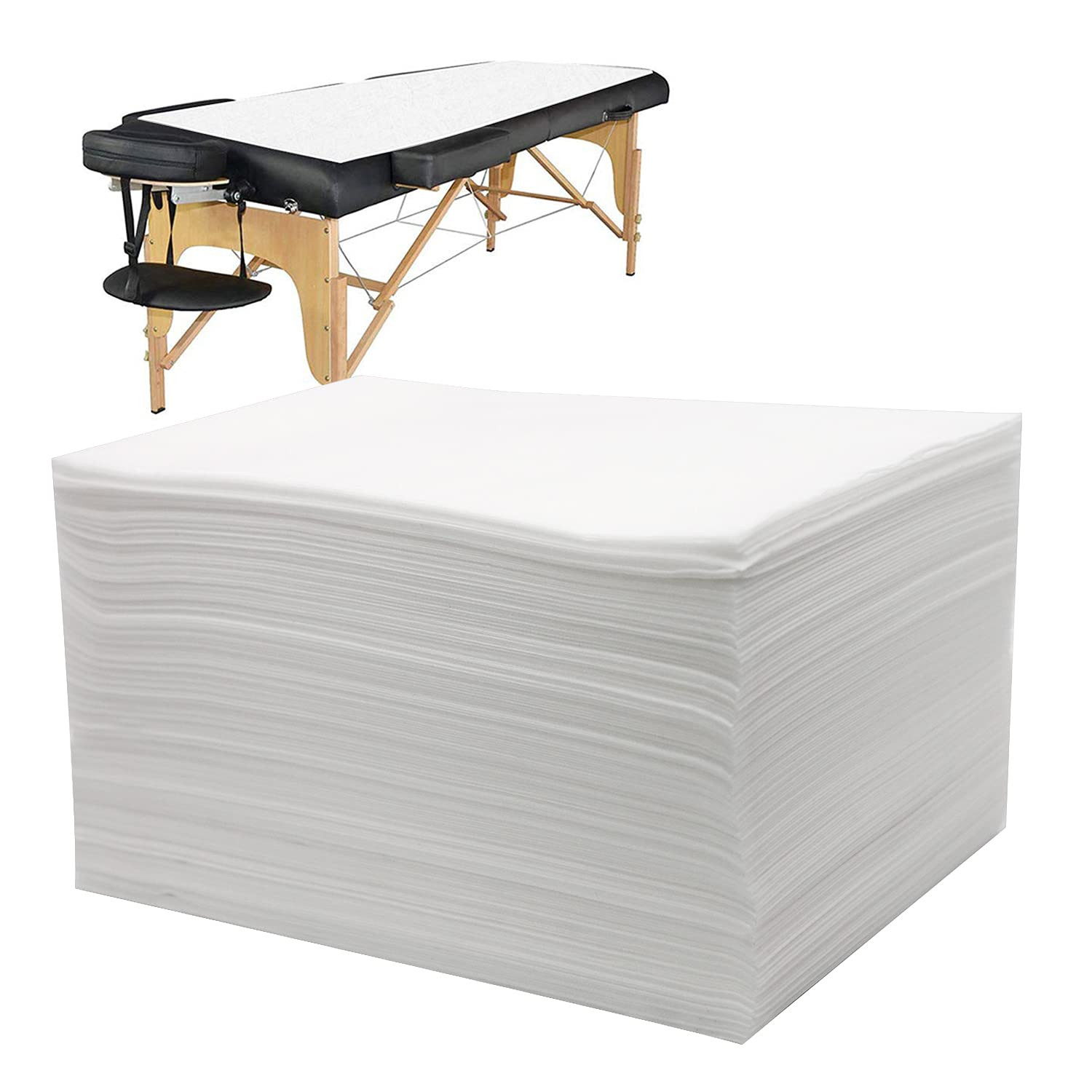 100PCS Massage Table Sheets, Disposable Bed Sheets for Massage Table, Spa Bed Co