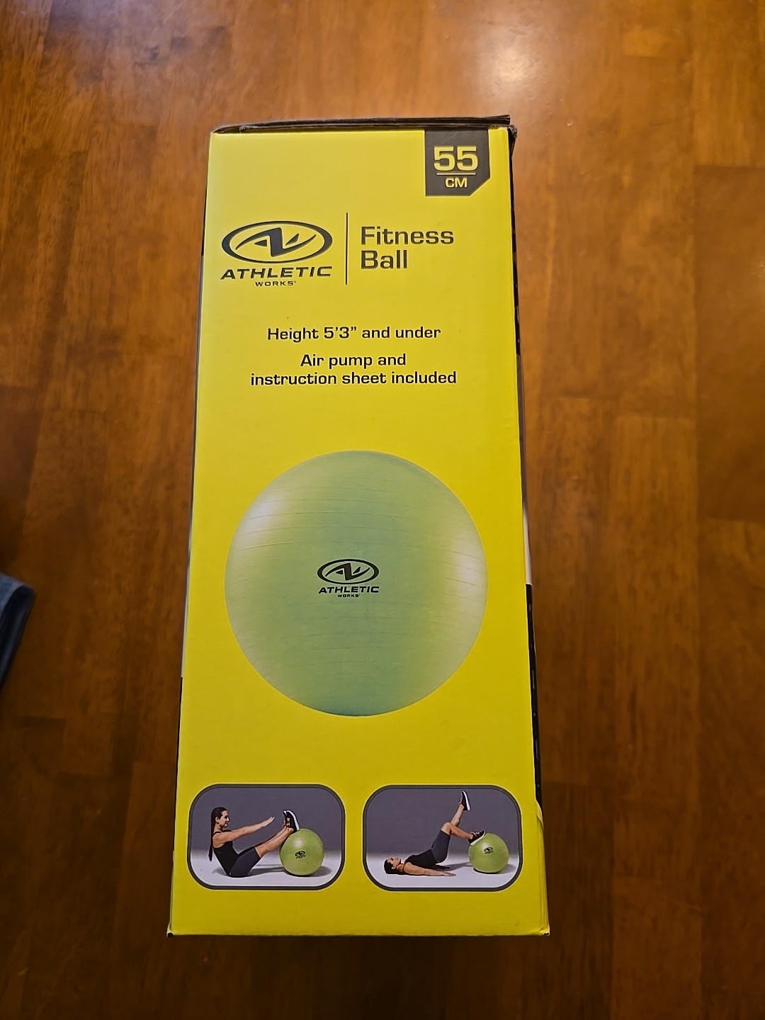 Athletic Works Fitness Ball 55cm. Box Was Opened But Never Used.