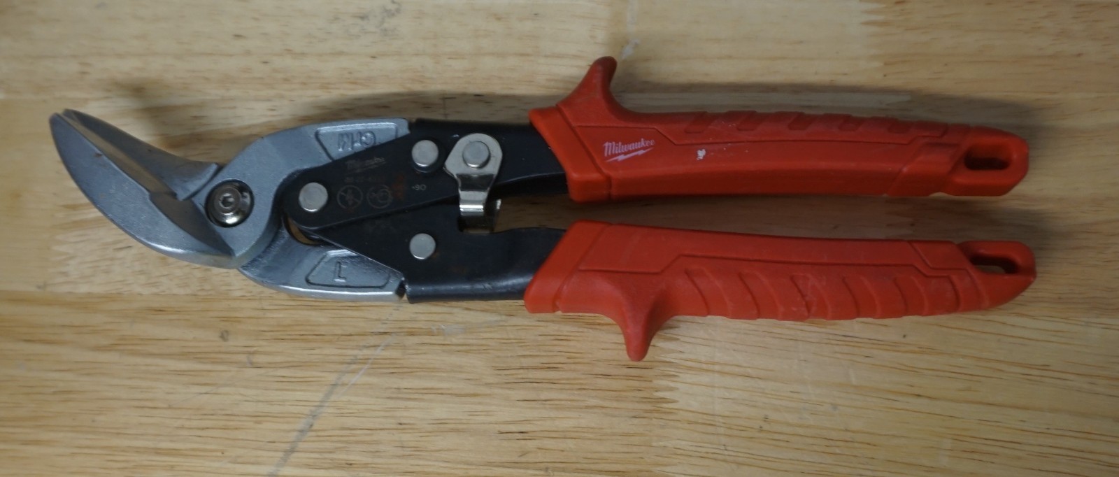 Milwaukee 48-22-4512 10" Left Curves Cut Offset Blades Aviation Tinner Snips!!