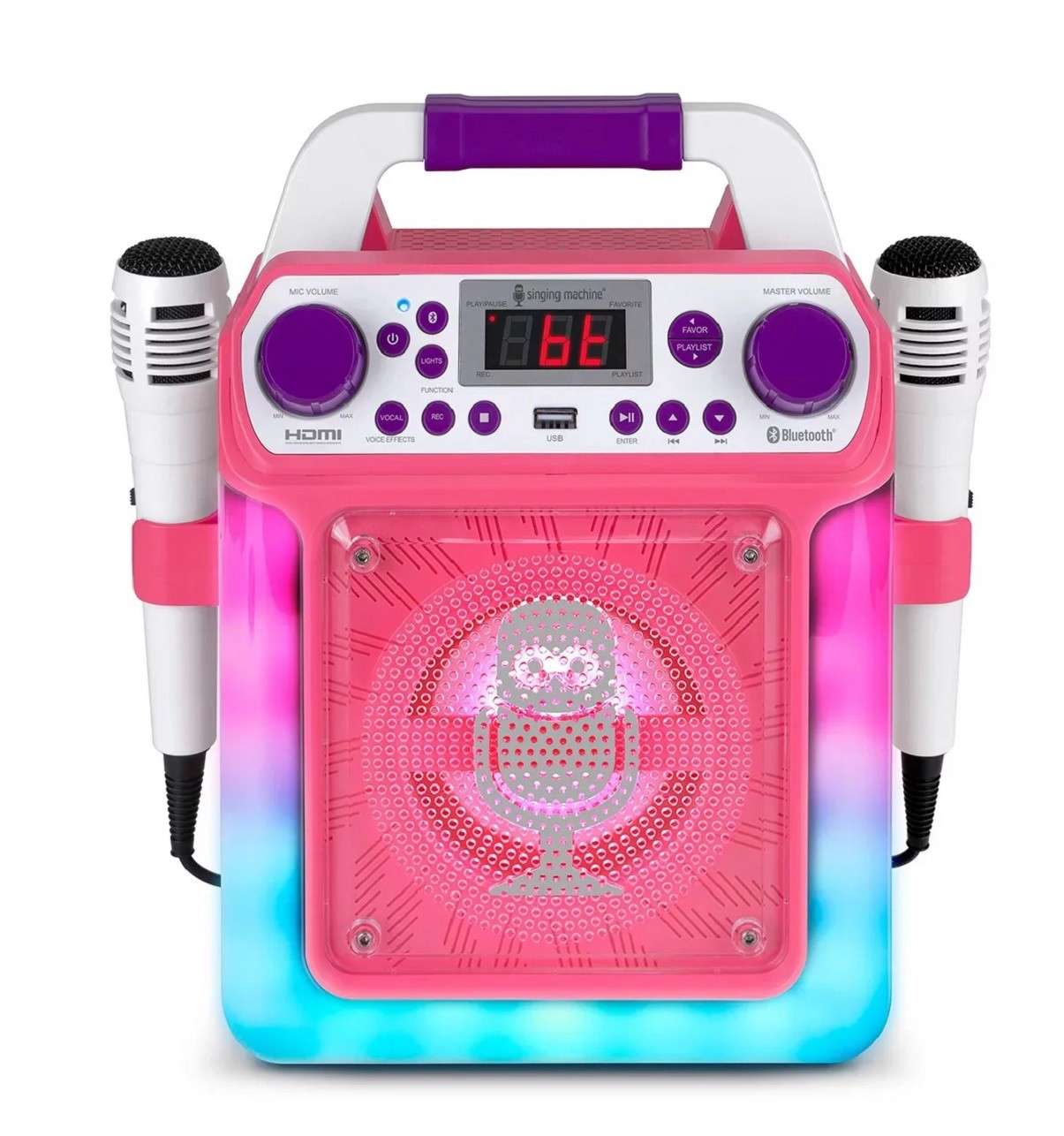 Singing Machine SML654 HDMI Groove Mini Pink