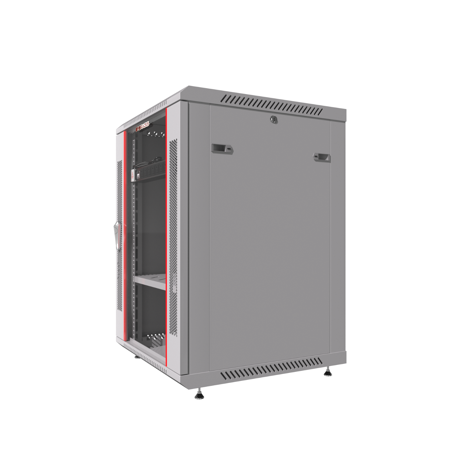 15U Wall Mount Server Rack Data Enclosure Network Cabinet GRAY IT 24" Depth