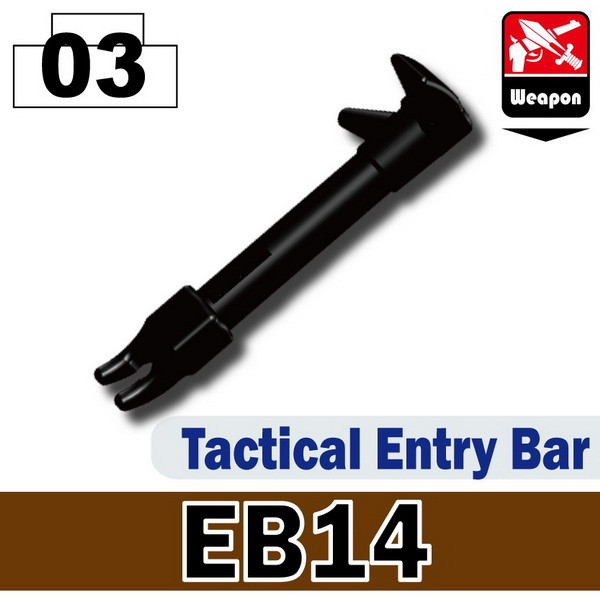 EB14 Tactical Police Entry Bar compatible with toy brick minifigures SWAT