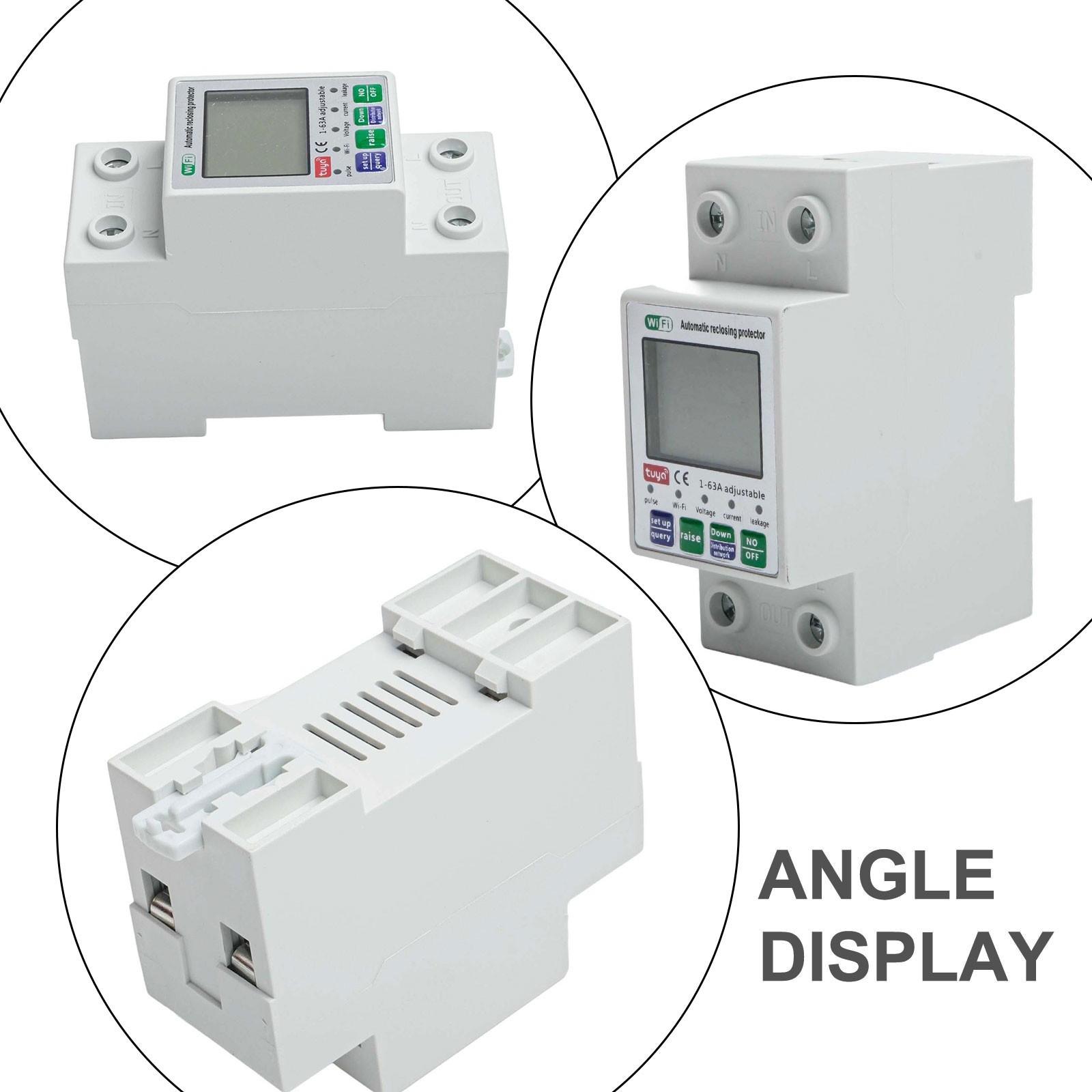 For Tuya Smart for reset Protector Switch for current Breaker Meter AC80-300V