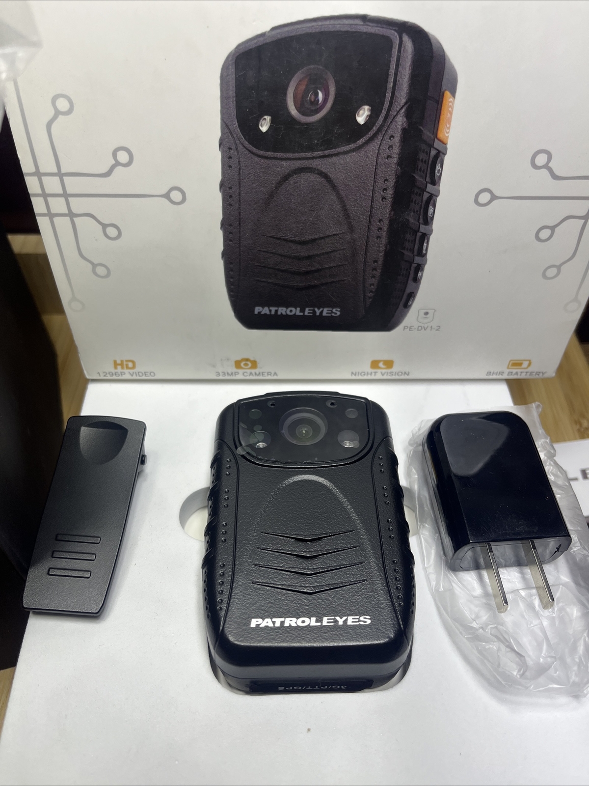PatrolEyes HD 1080P Police IR Body Camera HDMI Cam Night Vision Infrared 32GB