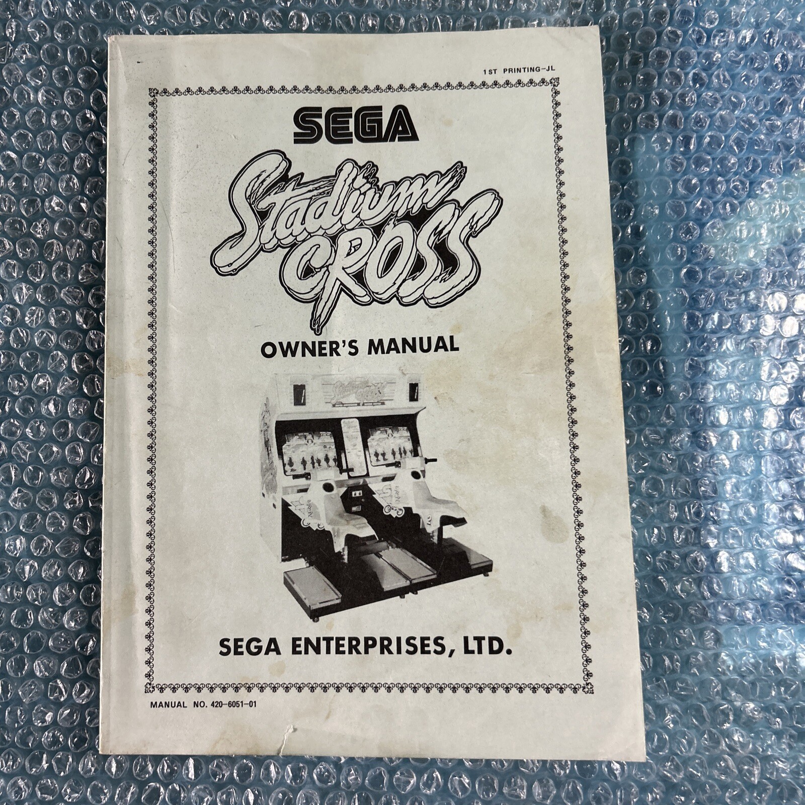 Green,,STADIUM CROSS sega    video game manual
