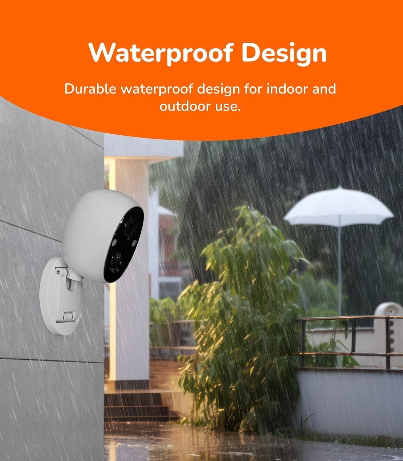 SensForge 2.5K Battery WiFi Security Camera Camera, AI Detection, Night Vision