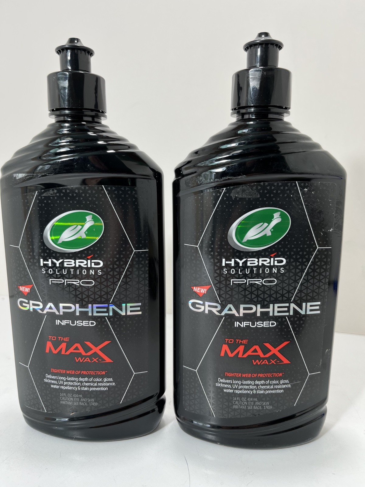 2x TURTLE WAX Hybrid Solutions Pro Graphene Infused TO THE MAX WAX Car  14 fl oz