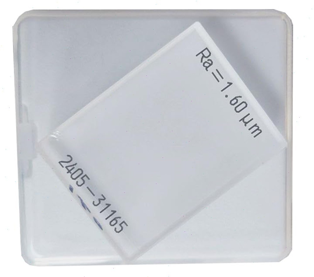 Surface Roughness Tester Sample Block Multi-Engraved Lines Square Wave RA 1.6μm
