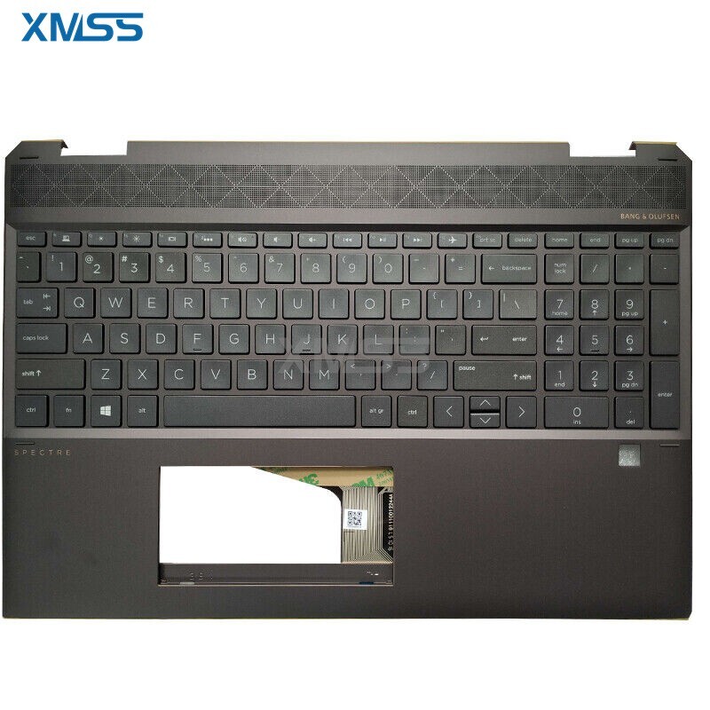 New US Keyboard Palmrest FOR HP Spectre 15T-DF 15-DF TPN-Q213 Backlit L38262-001