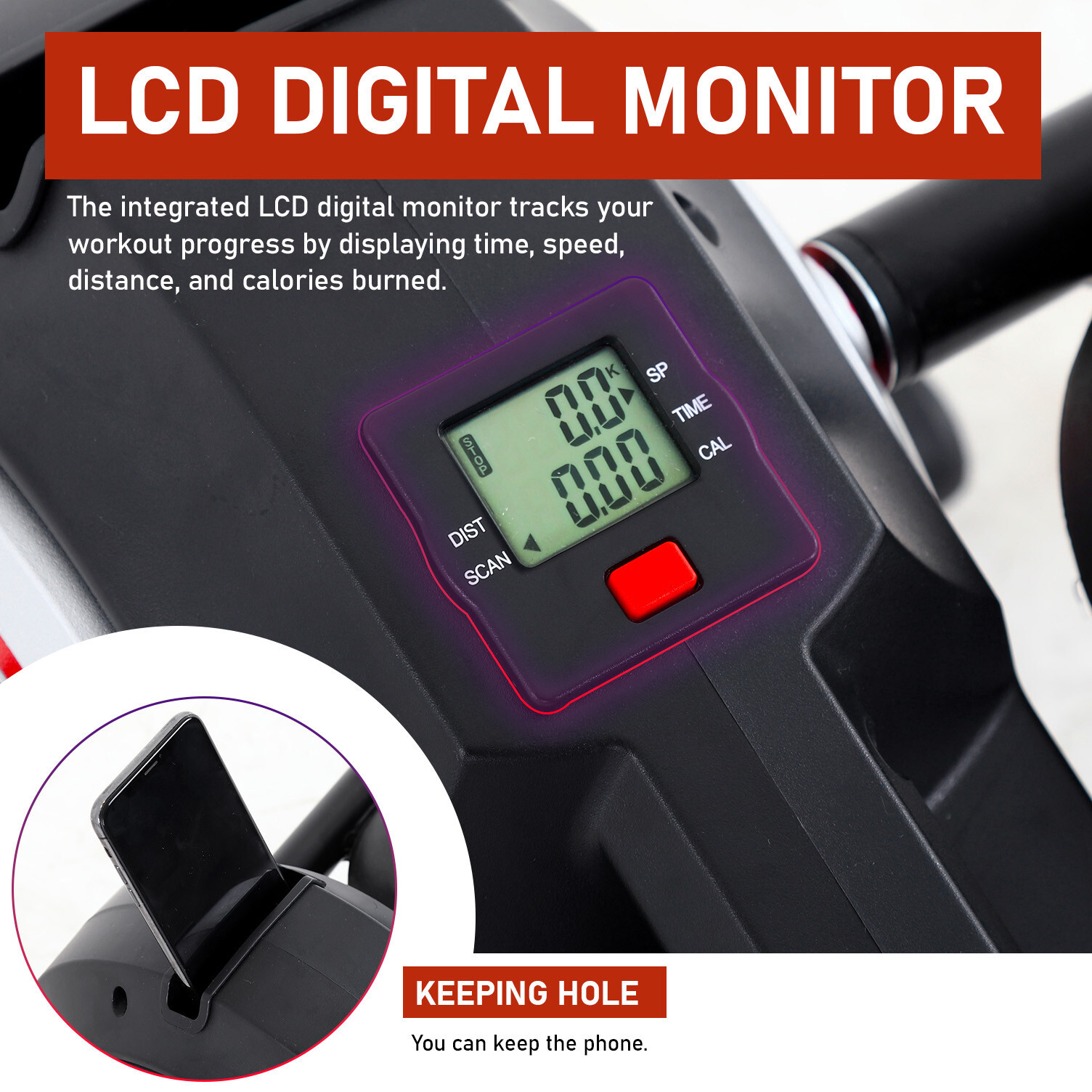 Under Desk Elliptical Machine, Portable Pedal Training Machine Senior Exercise