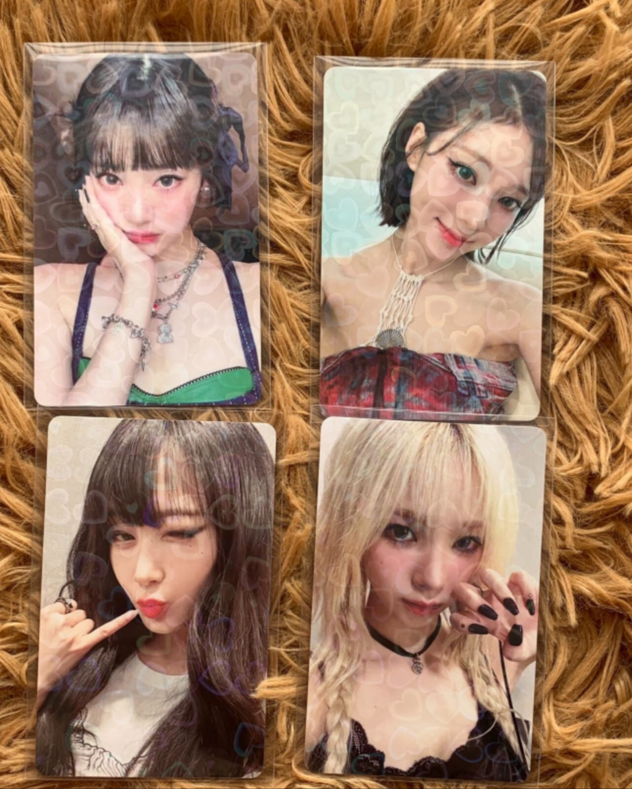 AESPA OFFICIAL MY WORLD ALBUM KMS KMSTATION POB PHOTOCARD Karina Giselle Winter