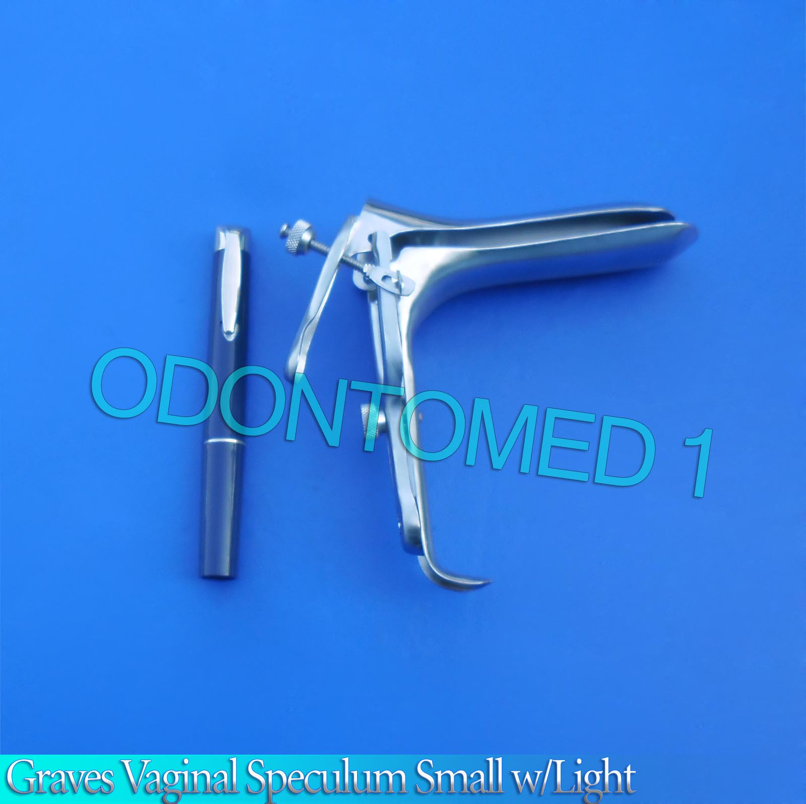 Graves Vaginal Speculum Small w/Light Blue Ob/Gyneclogy Instruments