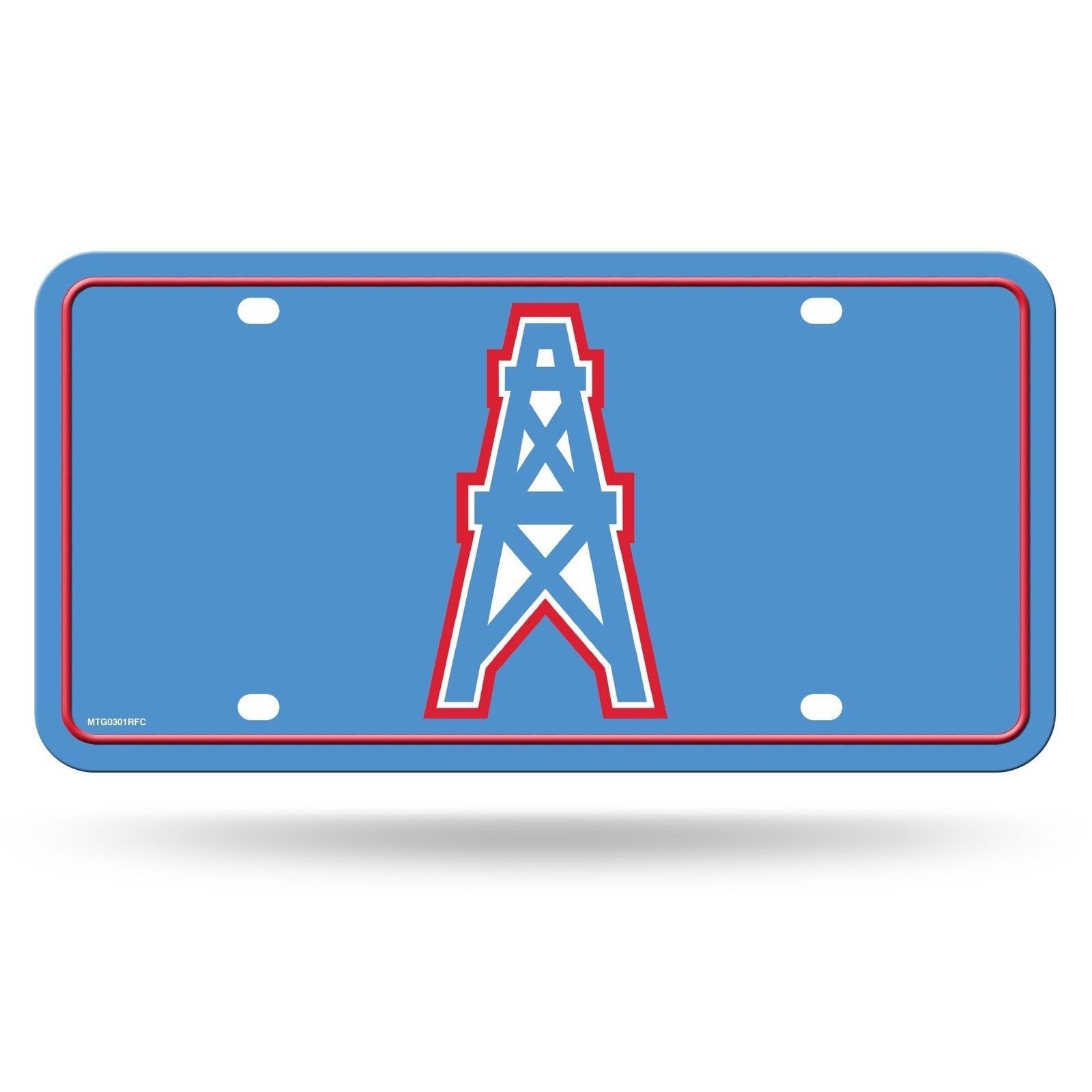 Tennessee Titans Premium Metal Auto Tag License Plate, Houston Oilers Logo,...