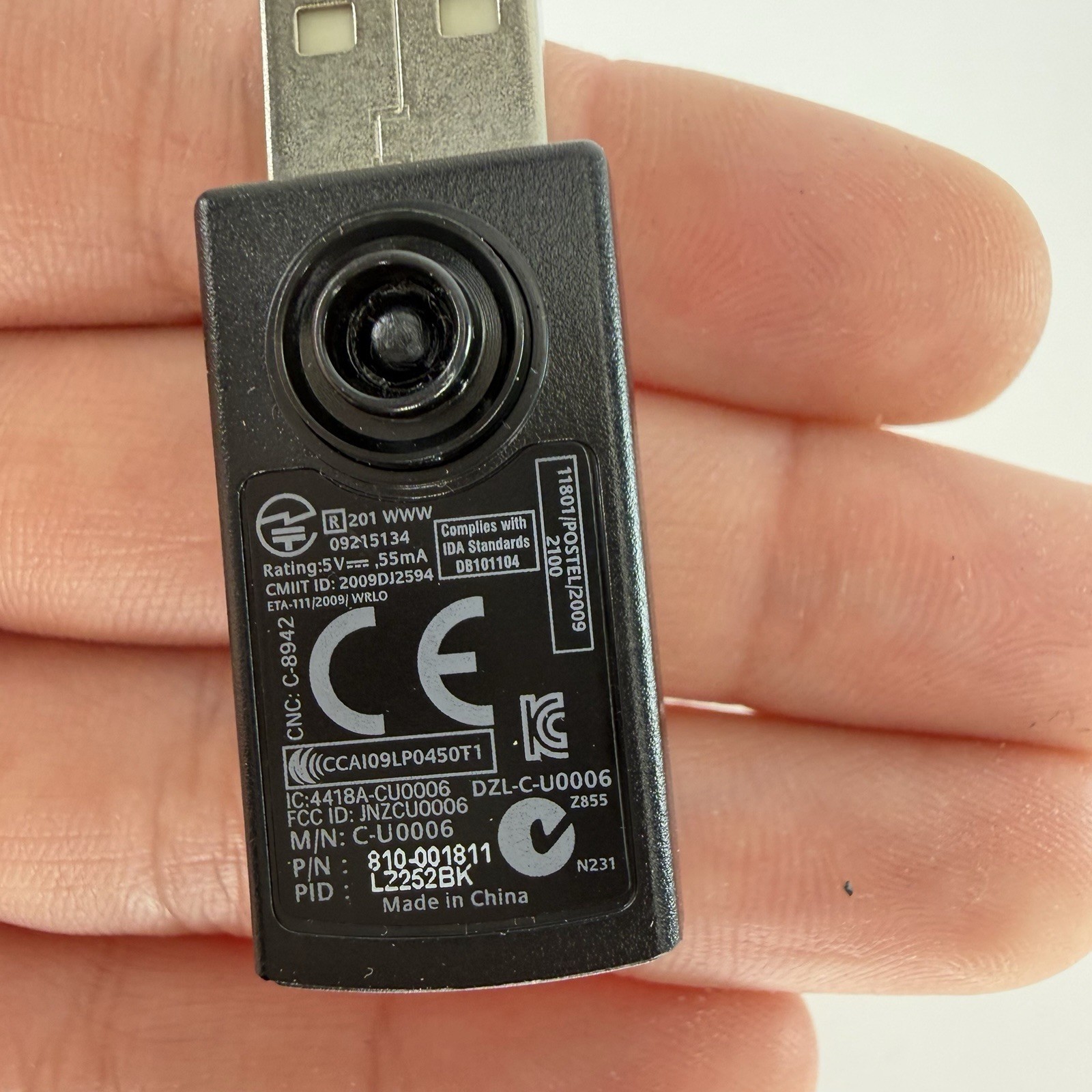 Logitech C-U0006 Wireless USB Bluetooth Receiver Adapter Dongle 810-001811