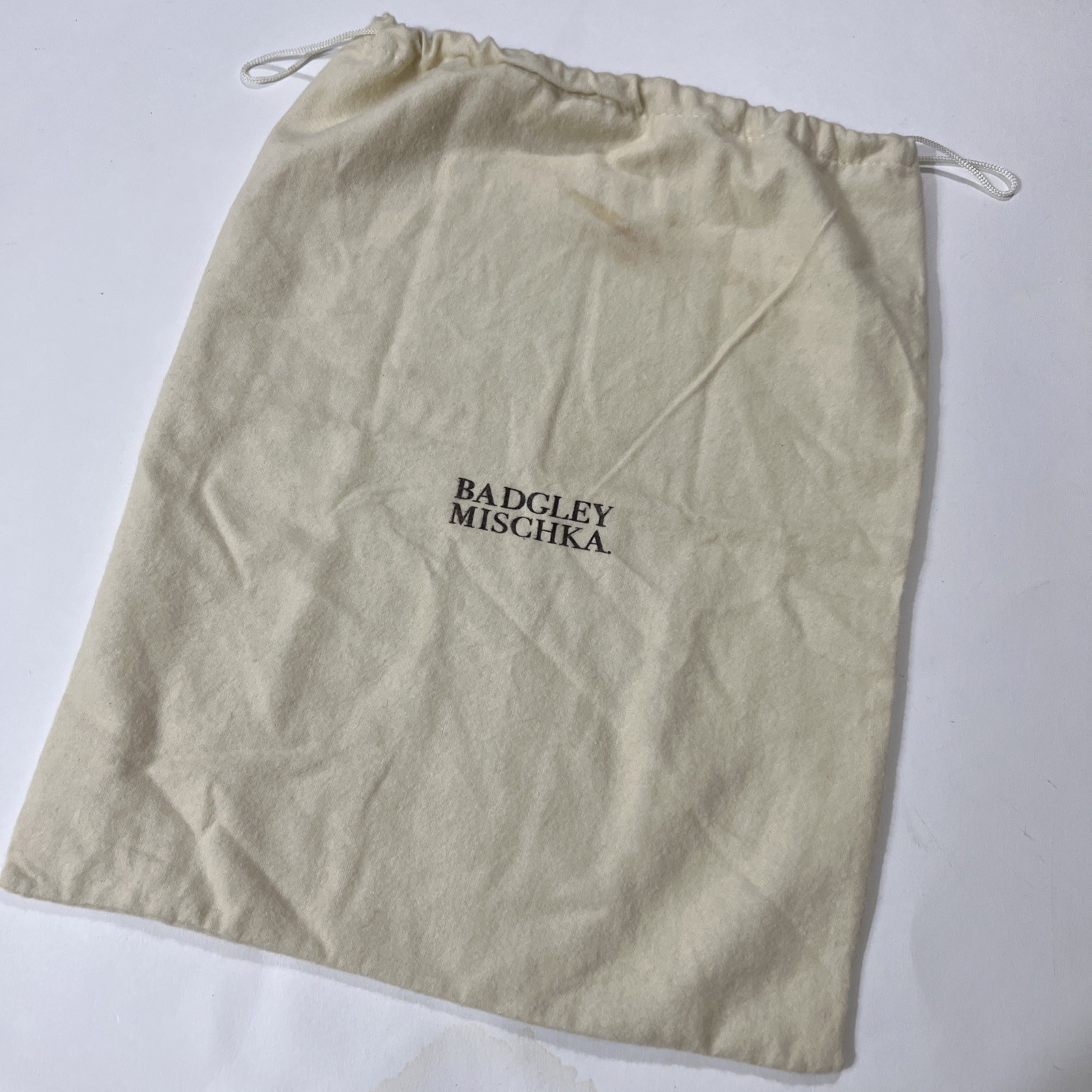 Badgley Mischka Dust Bag Drawstring Travel Storage 12.5”x 14.5”