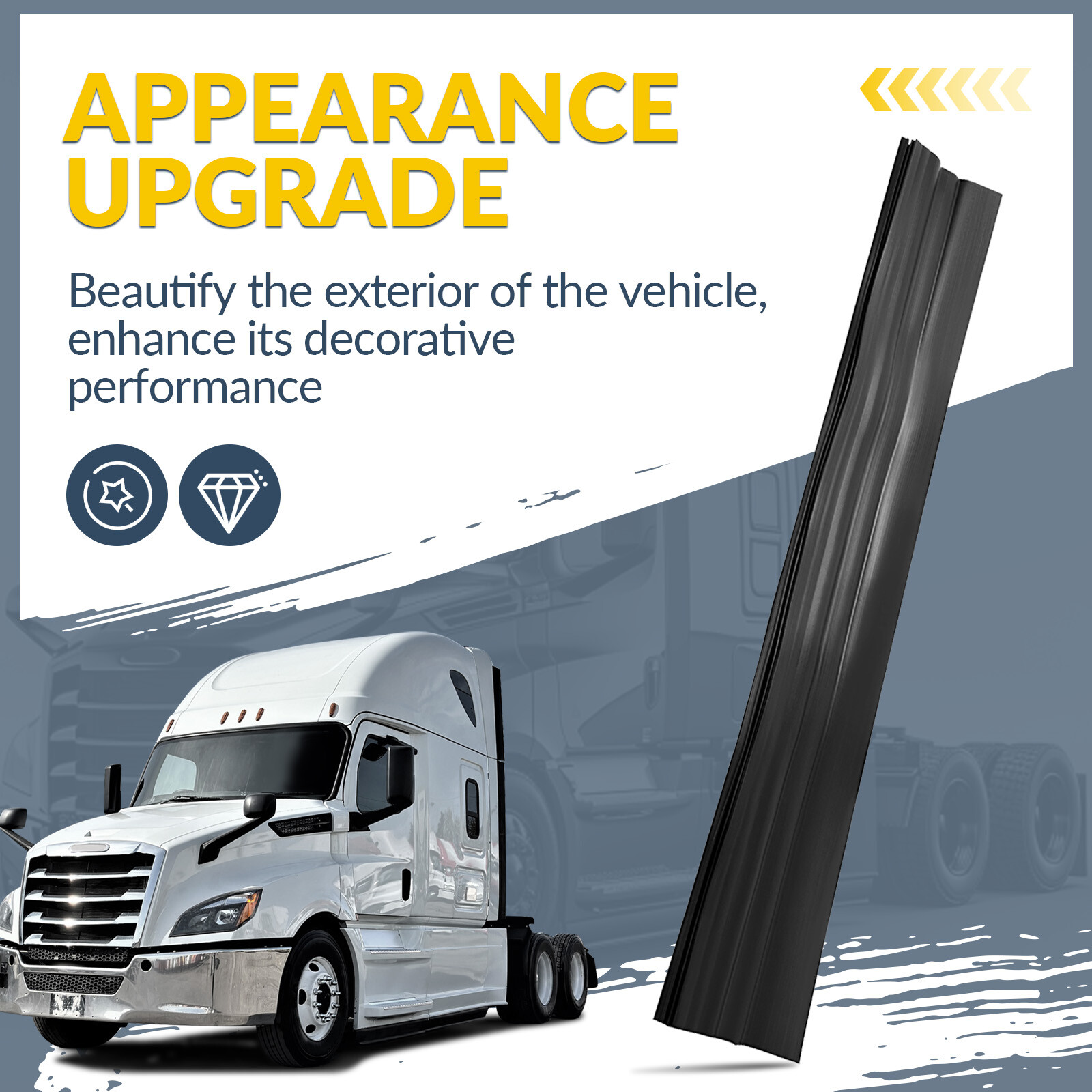 Upper Cab Fairing Extension For Freightliner Cascadia 2008-2020 Left Driver Side