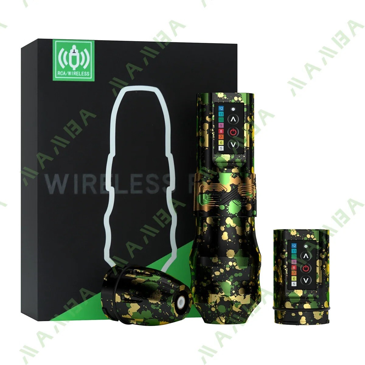 DM EXO Wireless Tattoo Machine Kit Powerful Coreless Motor Rechargeable Tattoo
