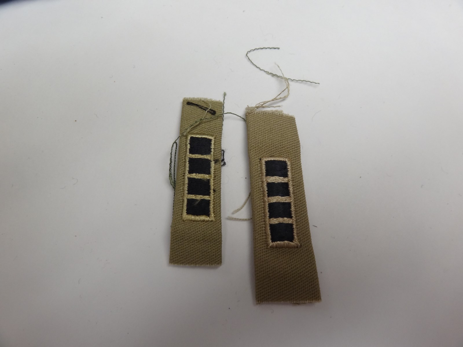 US MILITARY INSIGNIA PATCH SEW ON SET OF 2 ARMY RANK DESERT WARRANT OFFICER FOUR