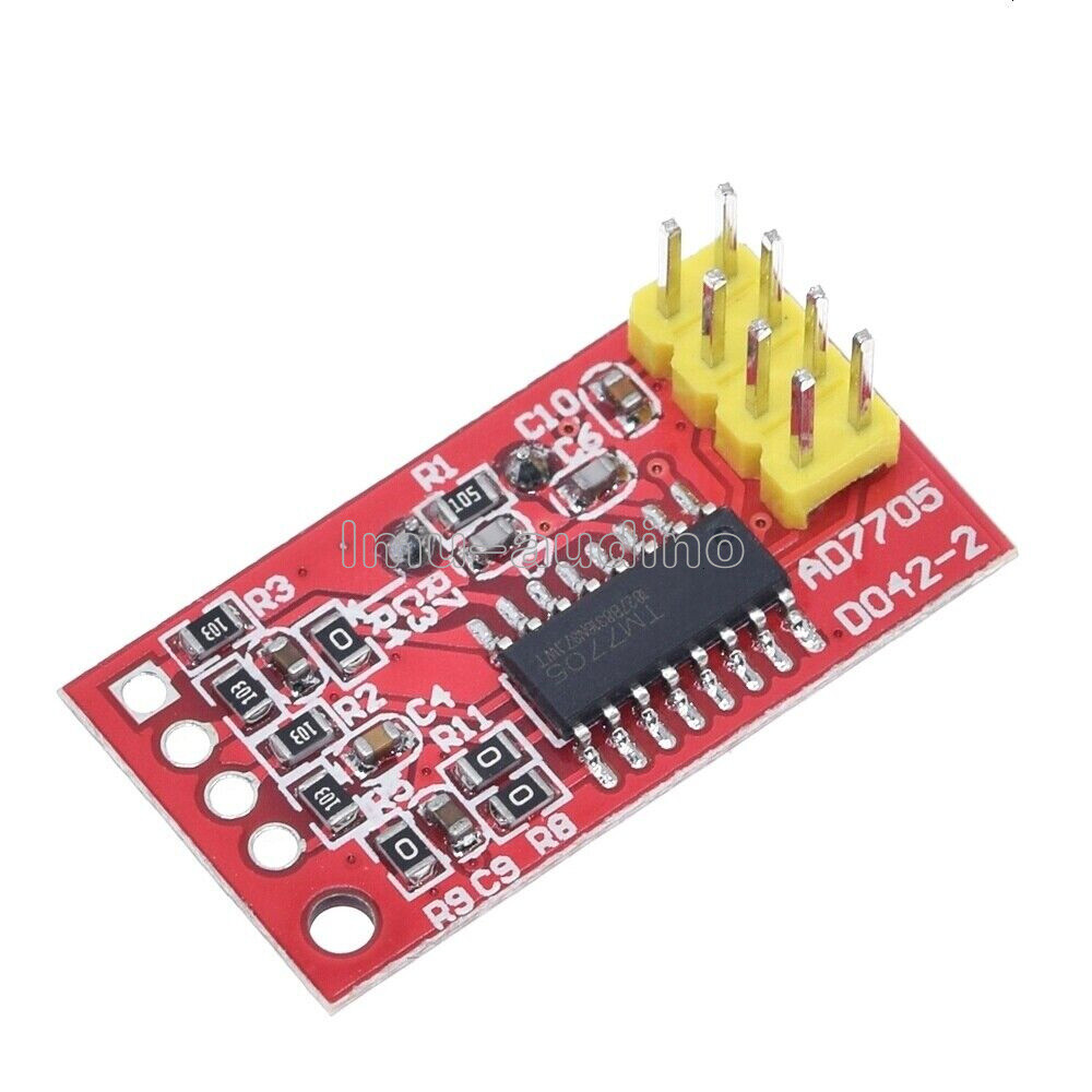 AD7705 Dual 16-Bit ADC Data Acquisition Module SPI Precise TM7705 3.3V Gold 5V