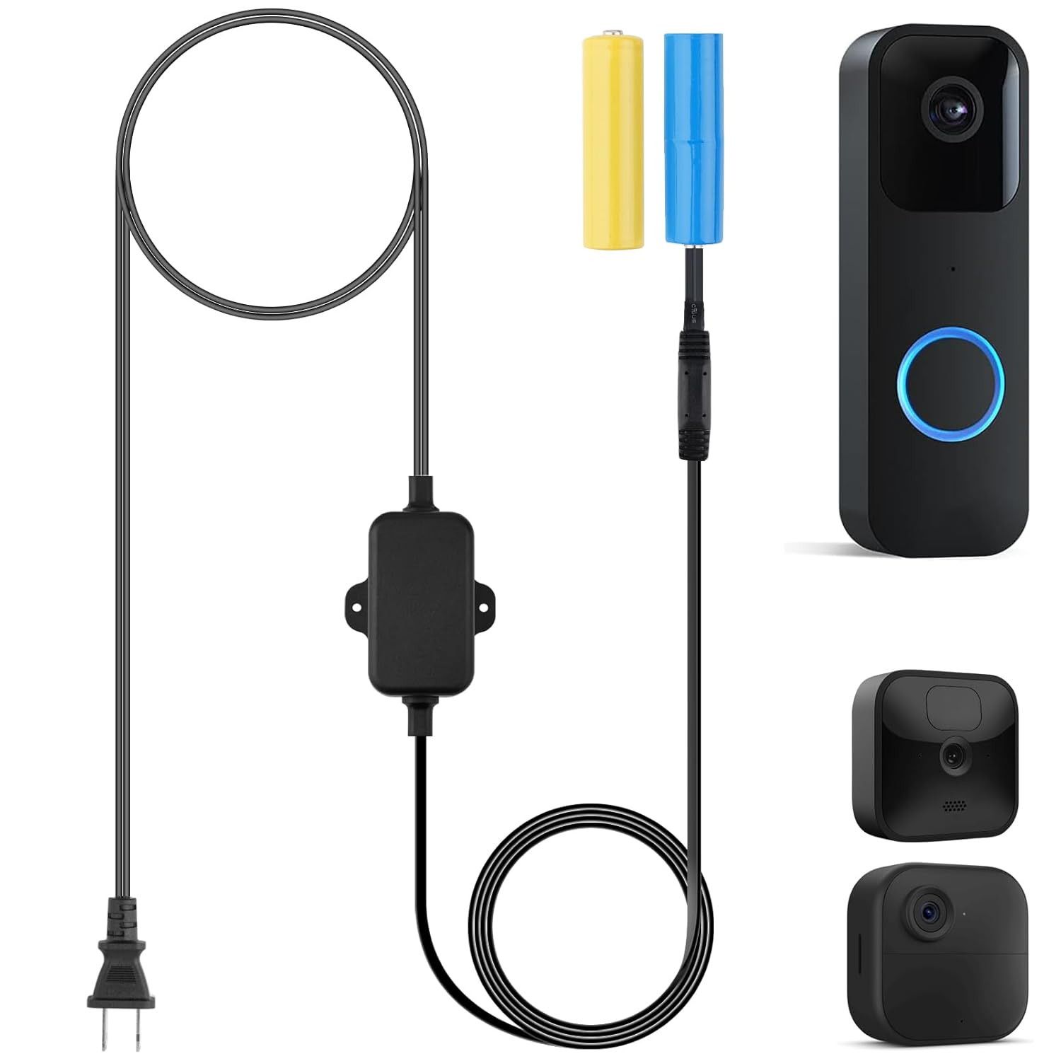 20Ft/6M Charging Cable Power Adapter Designed for Blink Video Doorbell-1St Gen (