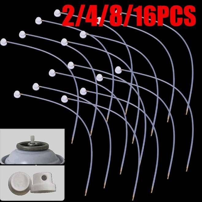 2-16Pcs Fluid Film 360 Degree Nozzle Extension Hose Fit for Aerosol Cans Spray