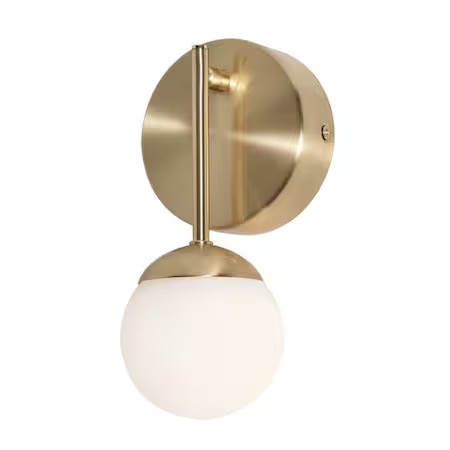 Afx Prls0409l30d1sb Pearl1lightledsconce, Gold, Metal, 4Inl