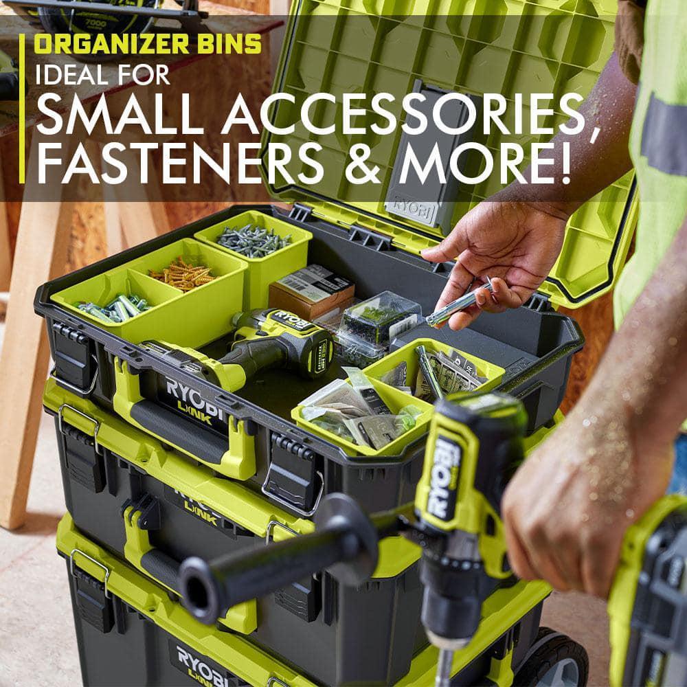 Ryobi Link Tool Box Impact Water Dust Resistant Modular Storage System Durable