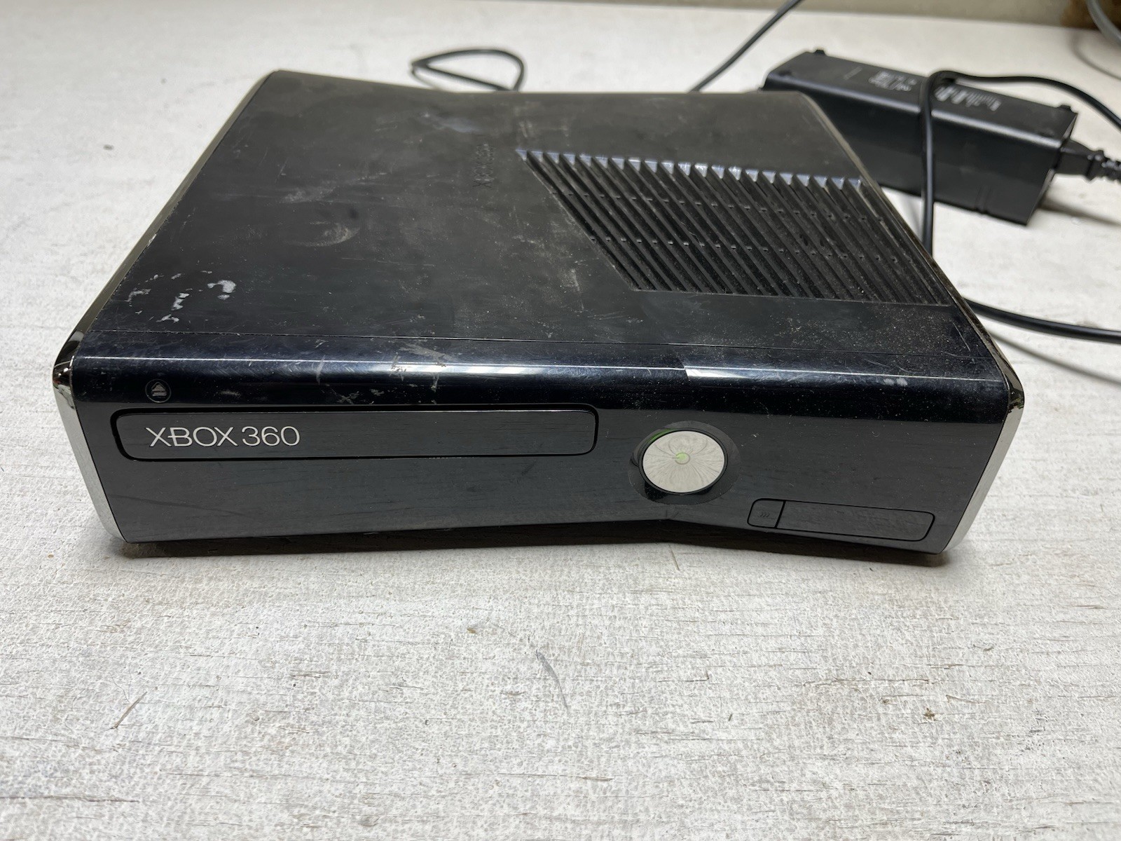Xbox 360 S Console Black Model 1439 Tested Read Disc Tray Issue