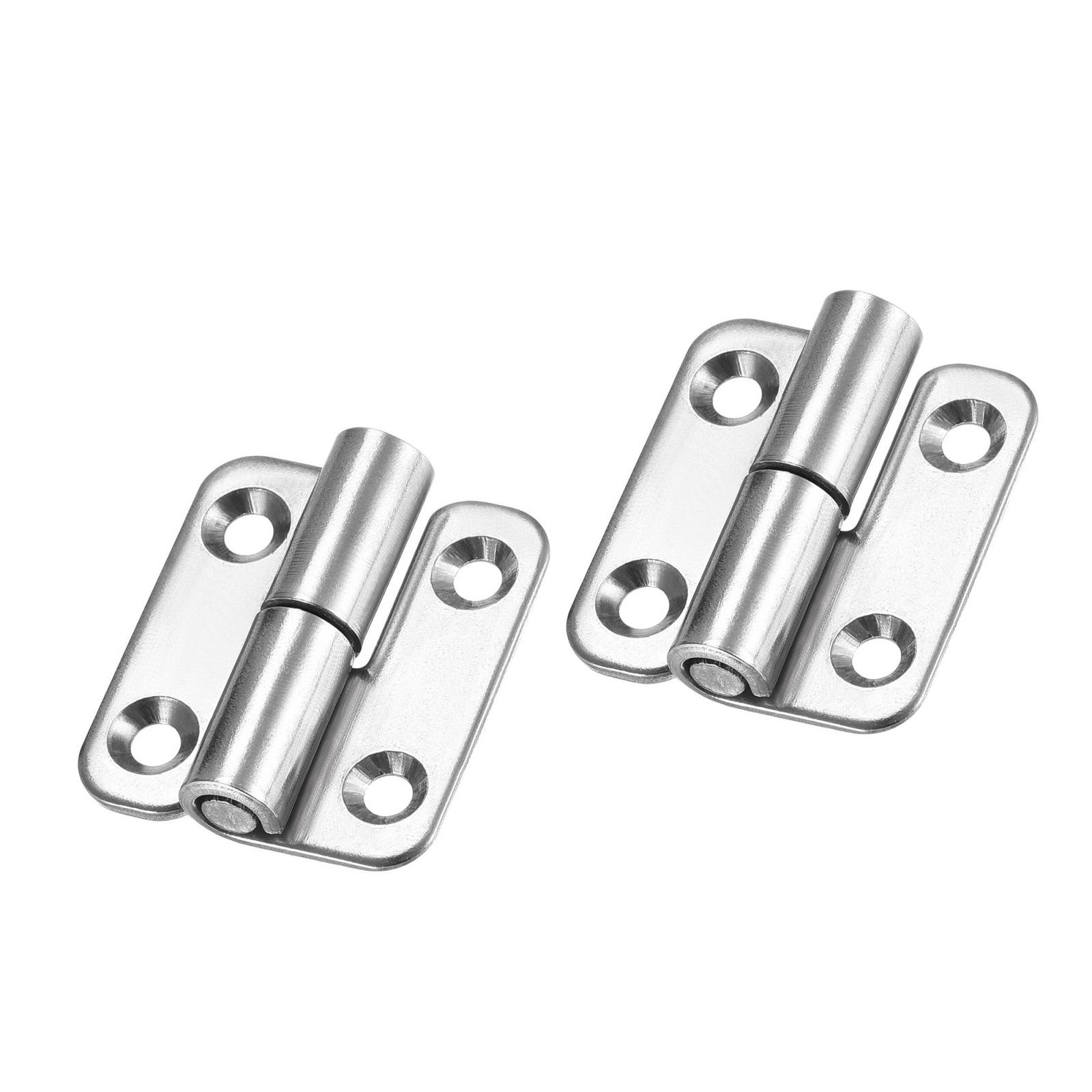 2pcs Lift Off Hinge Right Door Slip Joint Small Flag Hinges 37mm Long