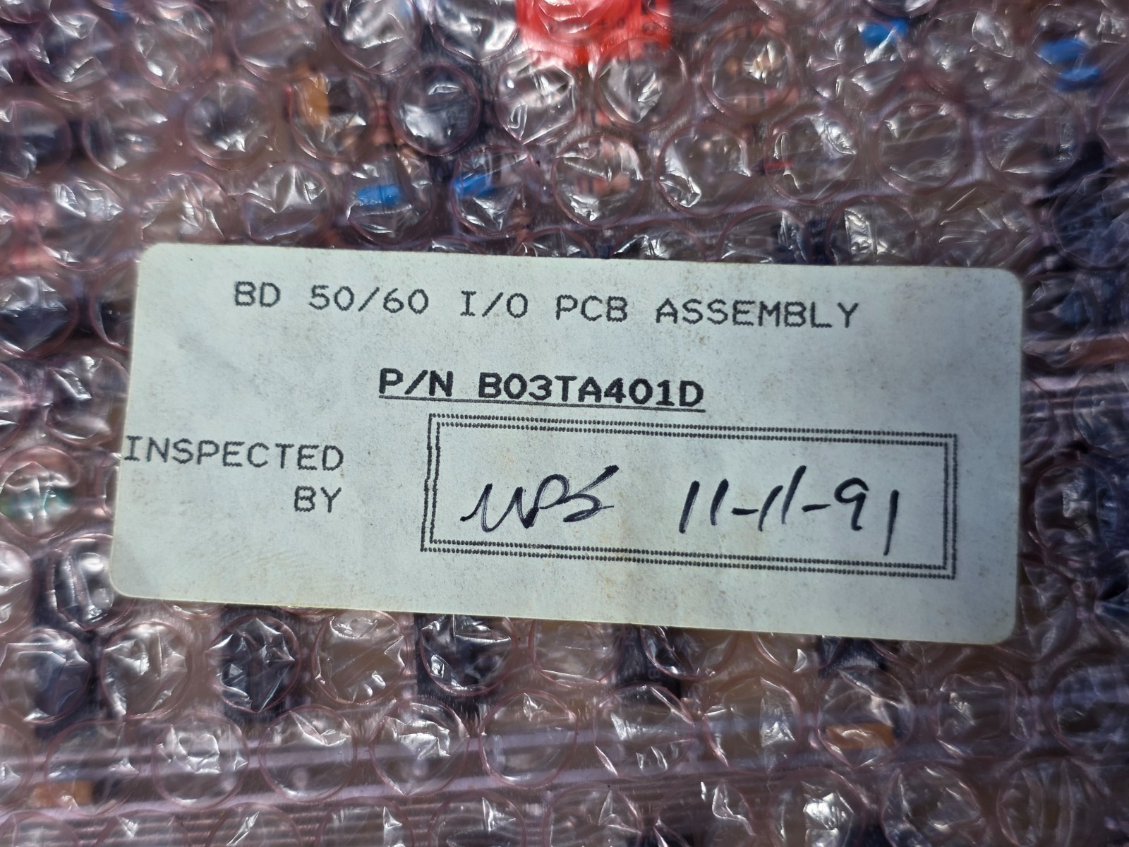 GALVANOMETER DRIVE 345560, B03TA401D BD 50/60 I/O PCB Assembly