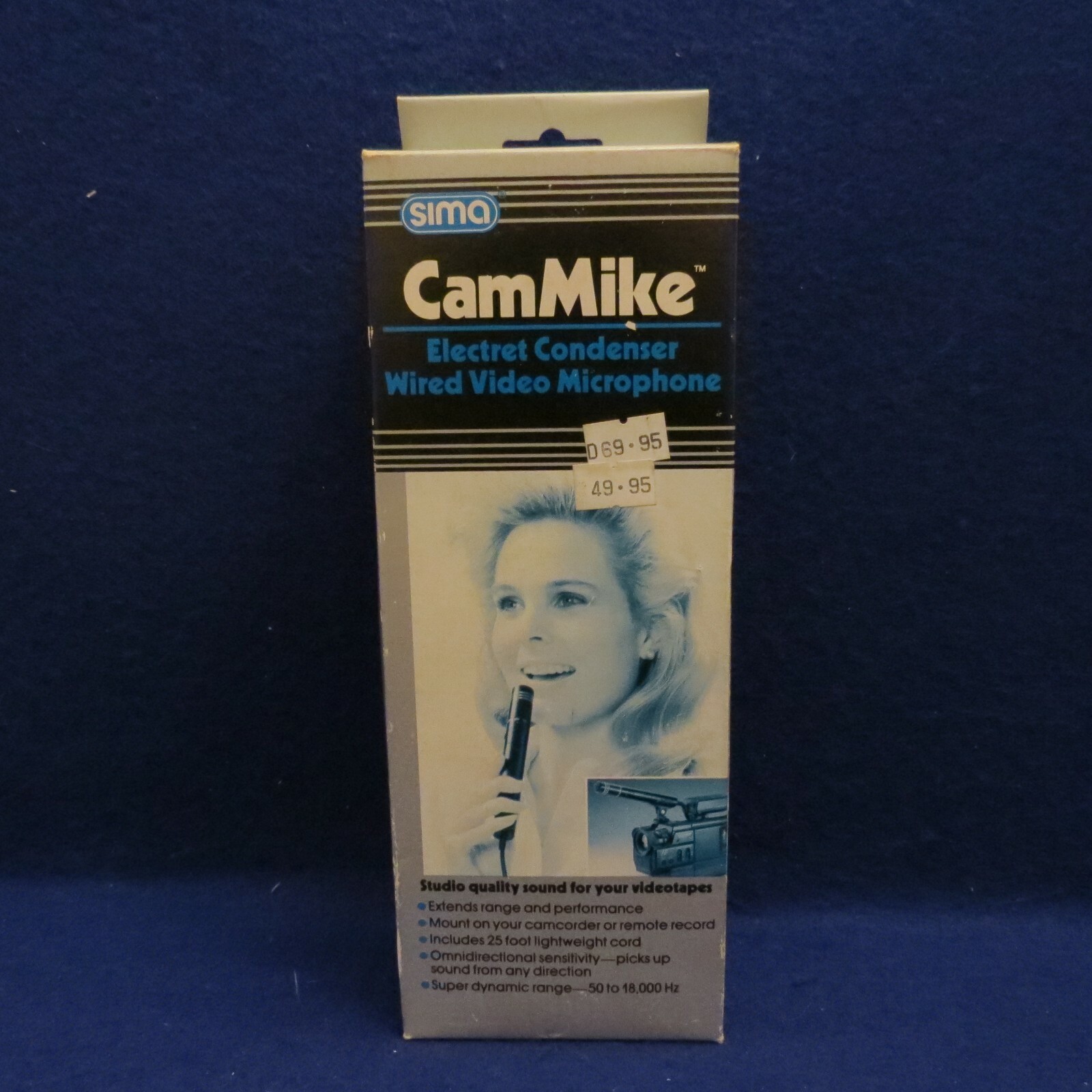 NOS Sima CamMike SRM Electret Condenser Wired Video Microphone NIB - SEE PICS