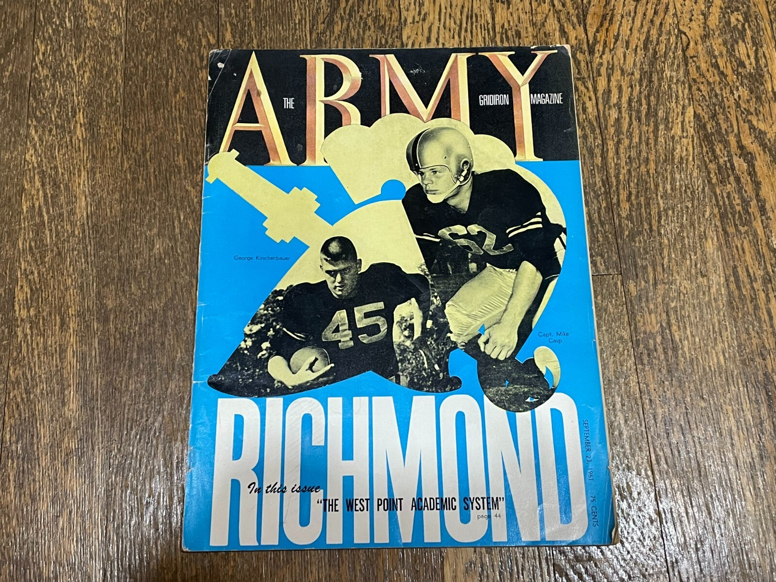 Vintage Army vs Richmond Football Program Gridiron Magazine September 23 1961