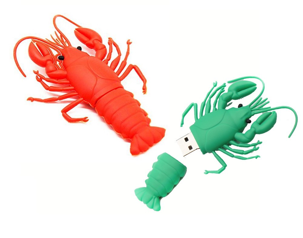 2.0 16gb 32gb 64gb Lobster Crayfish Red USB Flash Thumb Drive USA Shipper