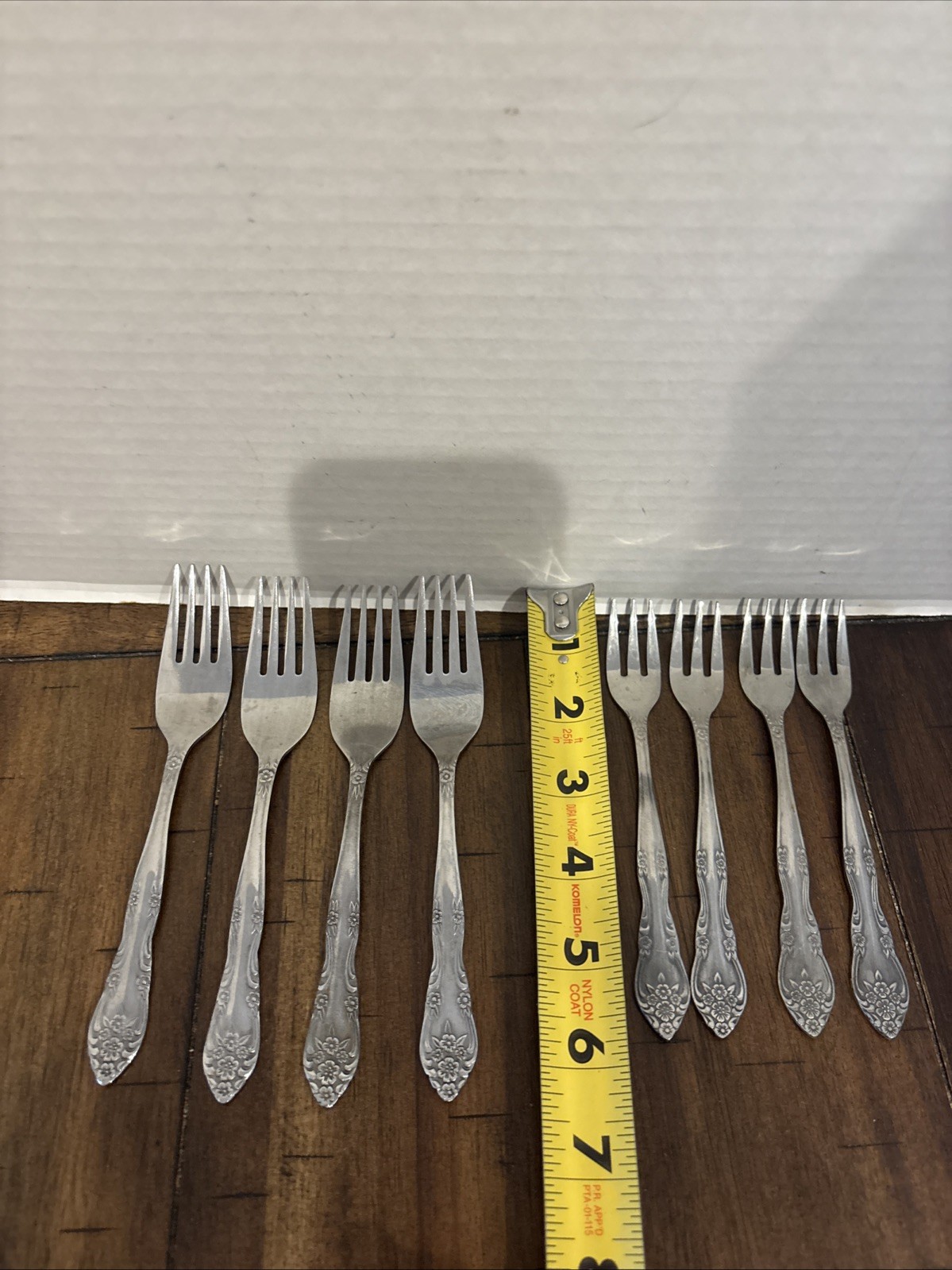 8 Rogers Dream Rose forks Stainless Flatware 4 Lunch 4 Cocktail