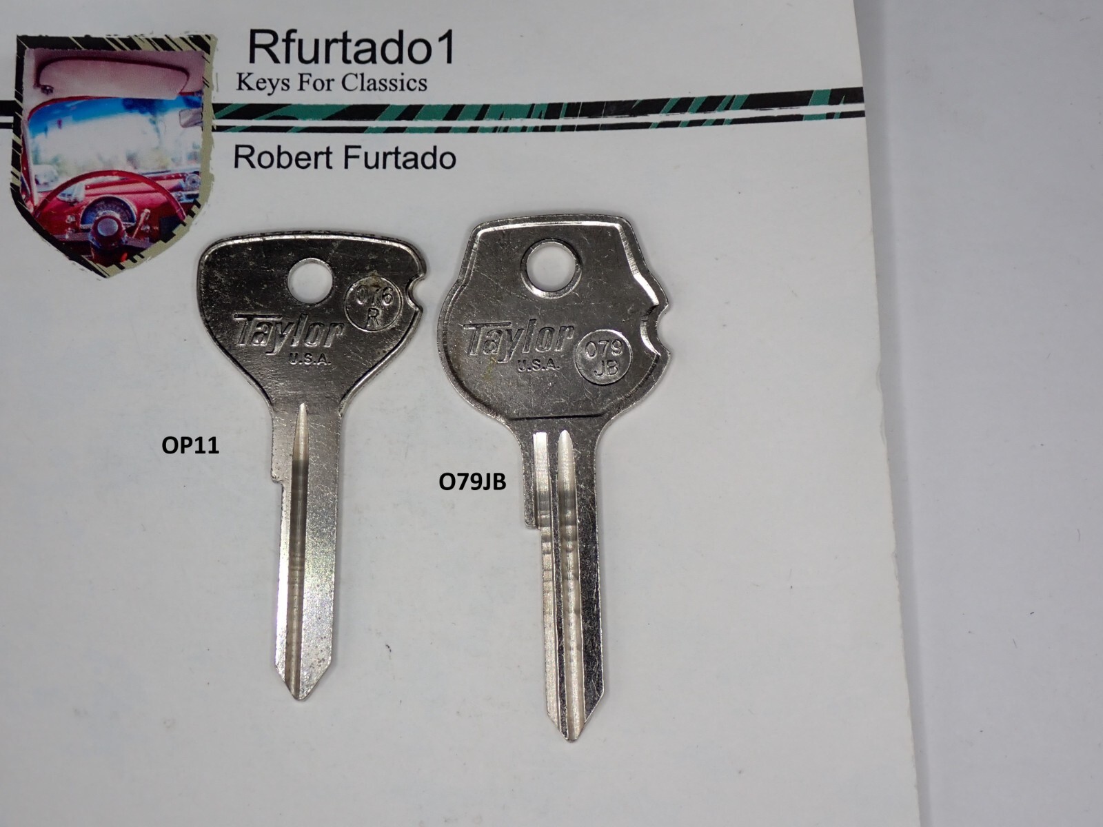 Key Blank for Opel GT, Manta, Deluxe 1964 to 1975 Ign./doors (see code series)