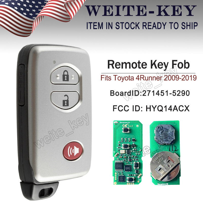 Fits Toyota 4Runner 2009 - 2019 Smart Remote Key Fob HYQ14ACX - 271451-5290