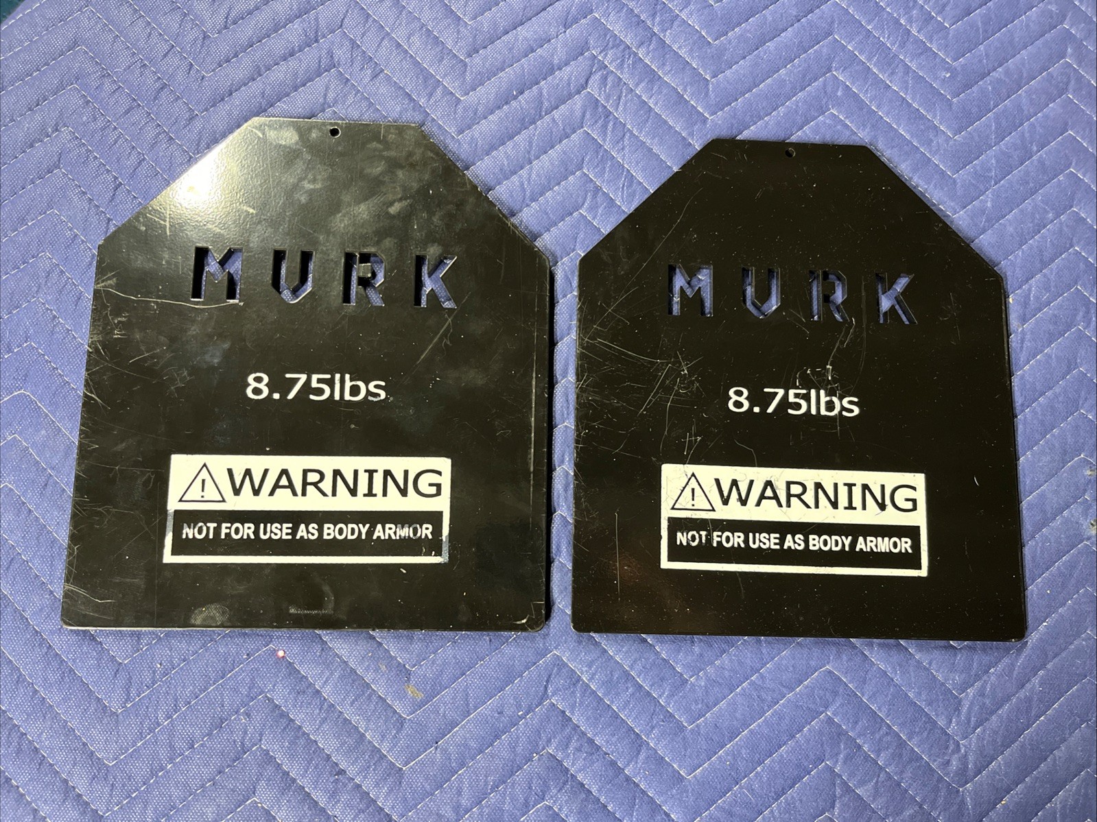 2 MVRK TACTICAL VEST PLATES 8.75lbs