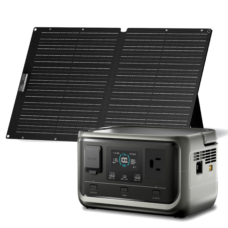ALLPOWERS 300W 256Wh Solar Generator Power Station AC DC Solar Panel Optional