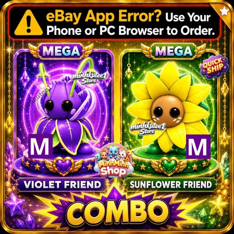 🌸 Violet Friend + Sunflower Friend Combo | Mega/Neon Adopt Hot Pet – Top Picks