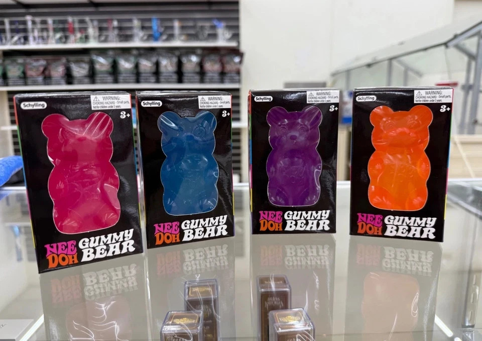 Needoh Gummy Bear Squishy Squeeze Sensory Fidget Toy Stress Relief AUTHENTIC